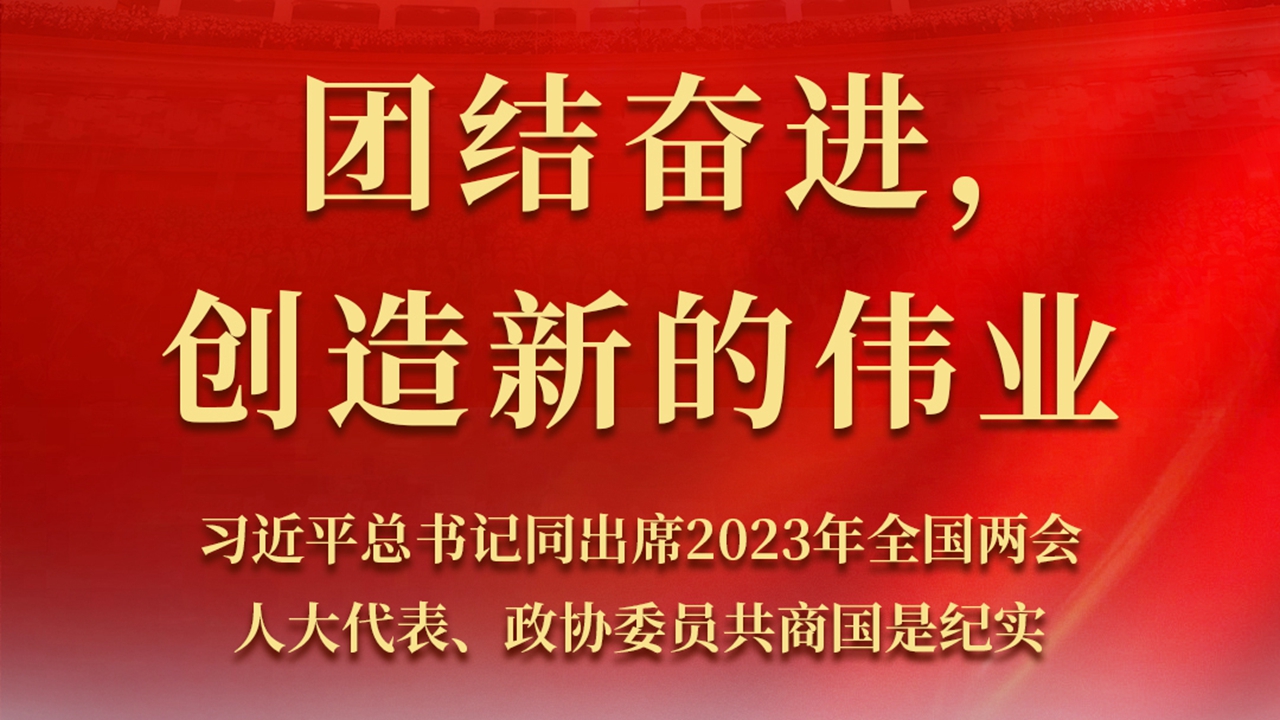 团结奋进，创造新的伟业——习近平总书记同出席2023年全国两会人大代表、政协委员共商国是纪实